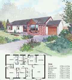 Aberdeen Artists architectural impression of The Malin house, illustrations by illustrator Ron Smith.